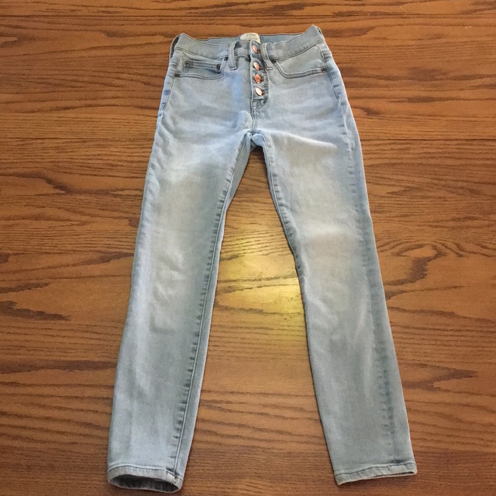 J.Crew light wash skinny jeans